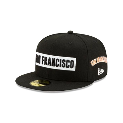 Sapca New Era San Francisco Giants MLB Boxed Wordmark 59FIFTY Fitted - Negrii